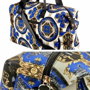 Alice + Olivia Black and Blue Travel Bag